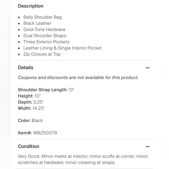 Bally Leather Embossed Shoulder Bag - Picture 7 of 7